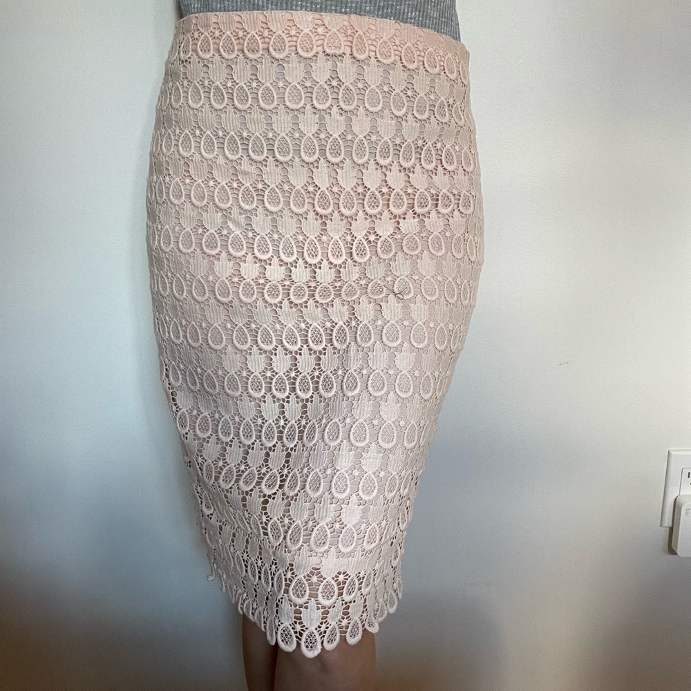 Ann Taylor cream skirt